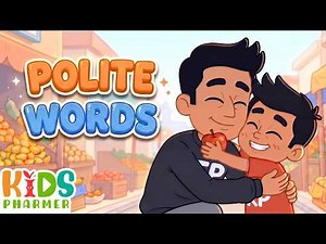 Polite Words Song | Teach your kids Polite Manners | Wheels On The Bus Tune