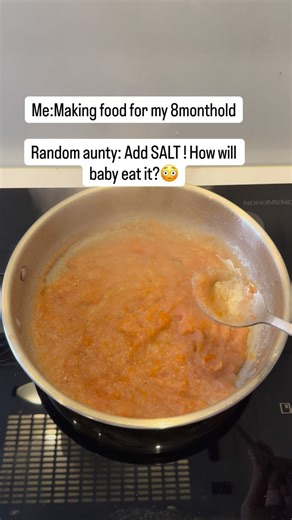 DivyaDhana on Instagram: "Babies don’t need added salt before 1 Year old. . . . #Babyfood #babyfoodmyths #parenting #babynutrition #8monthsold"