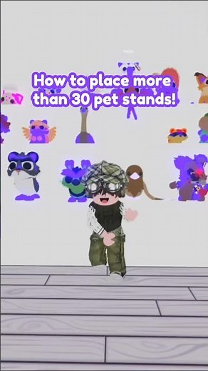 How to place more than 30 Pets Stands in Adopt Me! #adoptme #roblox #trick