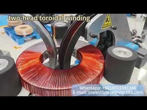 Double head toroidal winding machine for instrument transformer winding,chinese manufacturer.