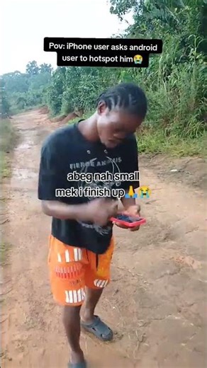 iPhone user beginning android user for hospot #viralvideo #youtubeshorts