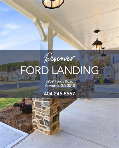 The little details make all the difference at Ford Landing 🤍 For a limited time, enjoy a 4.99% fixed rate* and make your move with confidence. Learn more: https://loom.ly/qAklqBo *4.99% fixed rate available on select homes with approved FHA, VA, or USDA financing. Terms and restrictions apply. #fordlanding #acworthhomes #acworthrealestate #kerleyfamilyhomes #comehometoexcellence | Kerley Family Homes