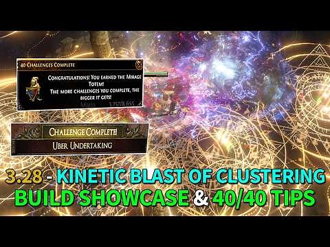 Kinetic Blast of Clustering End of the League 40/40 Build Showcase | Path of Exile Mirage 3.28