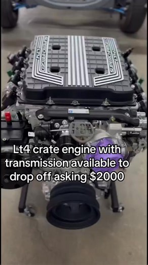 Forsale: lt4 crate engine with transmission available This LT4 Supercharger Crate Engine makes 650HP/650ftlb out the box This is by far our favorite motor it checks off all the boxes & with some simple bolt ones we bump it up for 825hp #motor #forsale #engine #fyp #lsswap #corvette #chevy #unitedstates #ls #lt4 | Lt1 Engine Rebuilt