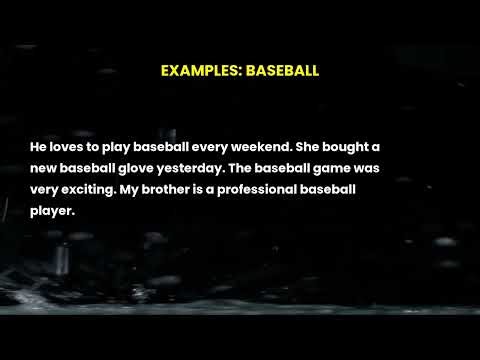 Let's learn the word baseball | Improve your vocabulary #english #vocabulary #learnenglish
