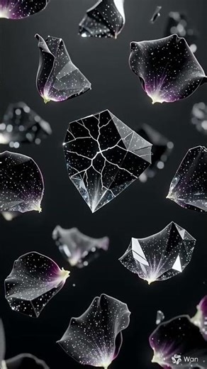 Exploding Black Roses Turn to CRYSTAL Mid-Air! 🌹💎 | AI Cinematic Madness