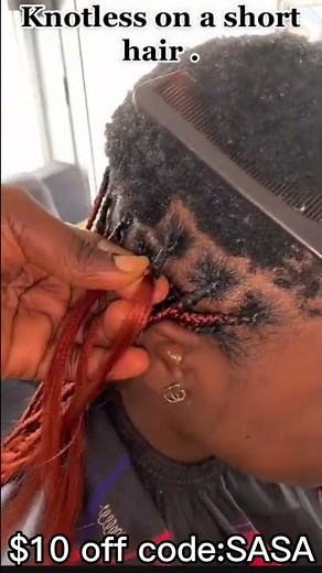 ⭐DETAILED Short Hair Braid Tutorial To Help You Start! Knotless Braid Hairstyle #Elfinhair