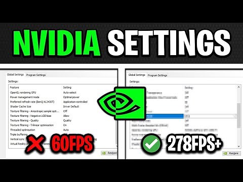 BEST NVIDIA Control Panel Settings For GAMING! (UPDATED 2023)
