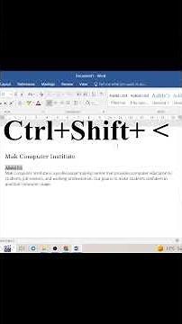 MS Word Font Tutorial | Increase Size, Change Color & Highlight