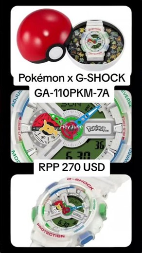 Pokémon x G-SHOCK GA‑110PKM‑7A #casio #pokemon #watch