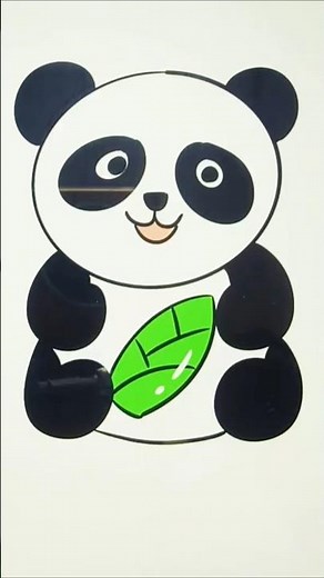 Cute Panda Drawing 🐼 | Easy Drawing Tutorial For kids And Beginners #shorts #pandadrawing
