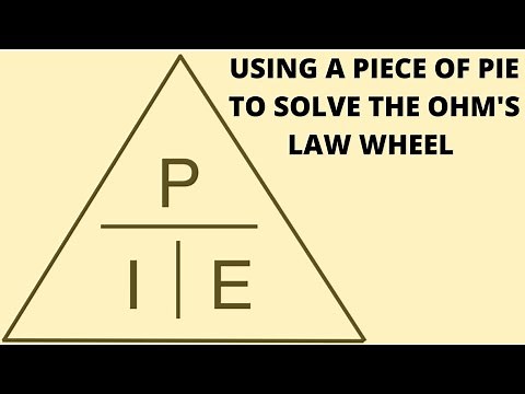 USING A PIECE OF PIE TO SOLVE THE OHM'S LAW WHEEL #PIE #JARRETTTHEJOURNEYMAN