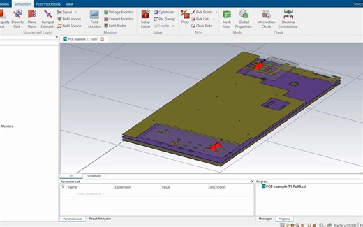 CST EDA零基础学习 7 --- PCB频域仿真 - S参数及混合模式S参数