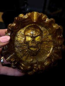 Gothic Skull Bowl: Metallic Resin Jewelry, Trinket & Bud Dish - Etsy