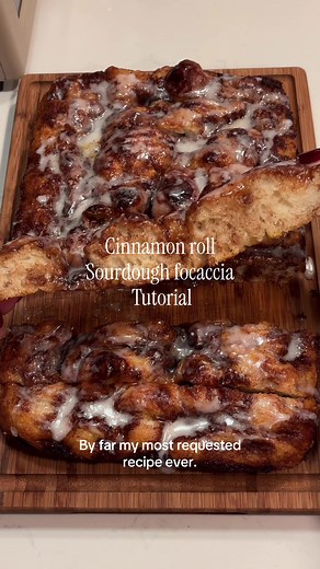 Sourdough Cinnamon Roll Focaccia Recipe