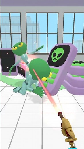 memasuki lantai 2 pun disini banyak aliennya | find the alien 2 game