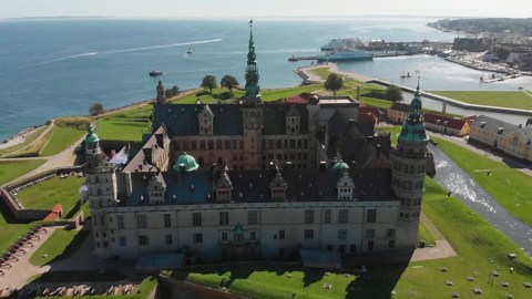 Drone Reveals Denmark’s Kronborg Castle, The Real Elsinore
