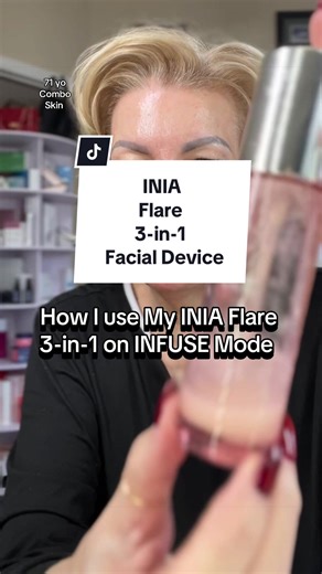 Inia FLARE 3-in-1 Facial Device for Radiant Skin