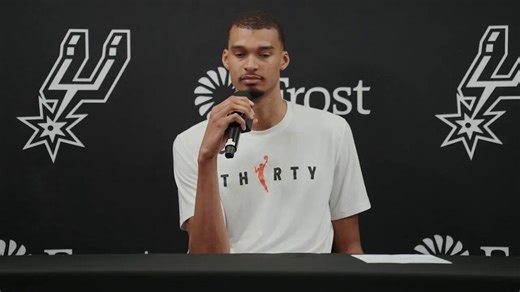 Victor Wembanyama on his thoughts on the 65-game rule 🤔"If a guy plays 50 games, 35 minutes per game... If a guy plays 75 games, 20 minutes... It's a good view in my opinion to not have a limit... 75% of the games might be a logical thing, and that would be... 61.5 games, so 62 games."(via @spurs, H/T @HectorLedesmaTV)