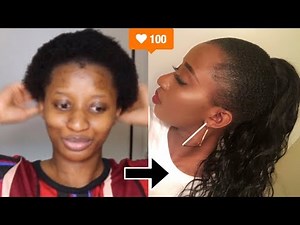 chignon haut facile a réaliser sur cheveux court et naturel