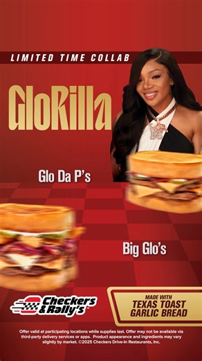 158K views · 46 reactions | You haven't tried GloRilla's menu items at Checkers & Rally's yet? You're gonna wanna get on that. Order Glo Da P’s BBQ Double or Big Glo’s BBQ Buford—only at Checkers & Rally's. | Checkers and Rally's | Facebook