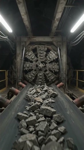 How a Tunnel Boring Machine Eats Through Mountains 🤯