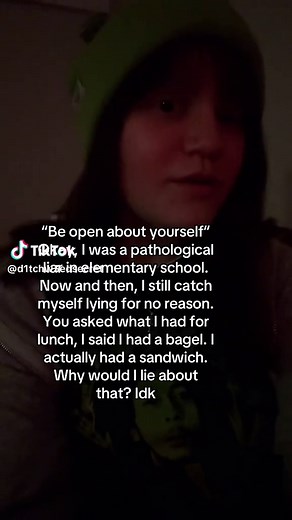 I also hate lying and I’m not good at it😭 my entire existence is a contradiction
