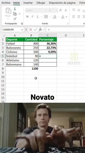 Nadie te ensenó este truco de Excel para obtener porcentajes 🔥