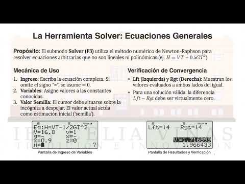CASIO FX-CG50 Resolución de ecuaciones