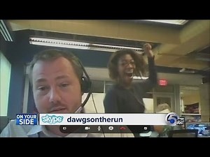 DAWGS on the Run, week 2: Crazy person dances 'The Carlton' in the WEWS newsroom