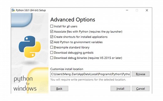 Python3安装与使用【Python 3.8.1】