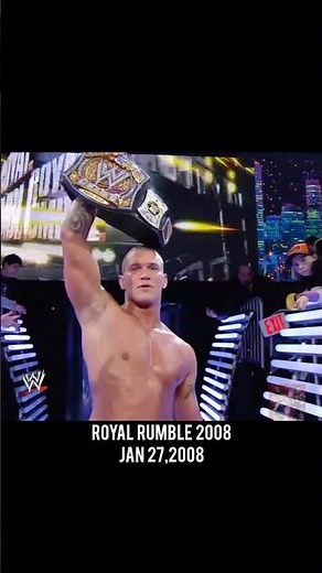 Randy Orton Defeats Jeff Hardy: Royal Rumble 2008 #wwe #randyorton #jeffhardy #royalrumble