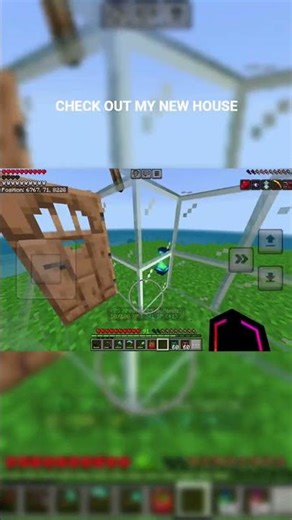 you know what they say about glass houses 🏘 😏 #fypシ #minecraft