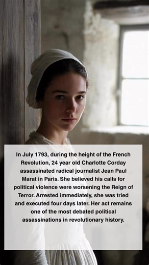 Four Days After the Assassination, She Faced the Guillotine: Charlotte Corday’s Gamble #fblifestyles #FrenchRevolution #HiddenHistory #HistoricMoments | Knowledge Hub