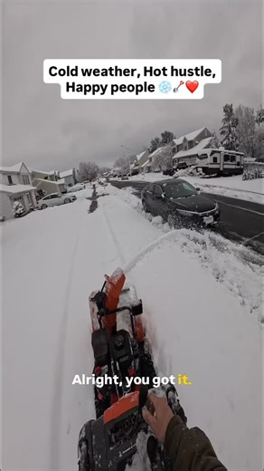 Brandan Wicks on Instagram: "POV: You have the best job in the world. ❄️❤️ #snowremoval #helpothers #fyp #bekind #business"