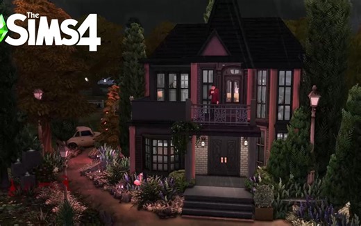 模拟人生4速建搬运：nocc鬼屋丨The Sims 4 HAUNTED HOUSE -BASE GAME ONLY_哔哩哔哩bilibili_模拟人生