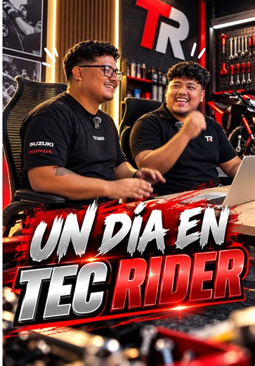 🏍️🔥 UN DÍA EN TEC RIDER | Más que un taller de motos Así se vive un día en TEC RIDER, nuestro taller de motos en San Juan de Lurigancho, Lima. ❤️‍🔥 Desde temprano, el primer turno arranca con el taller lleno, motores encendidos y nuestros mecánicos dándolo todo, siempre con buena actitud y pasión por lo que hacen. 🔧💪 Pero detrás de cada mantenimiento hay mucho más. También te mostramos cómo trabaja nuestro equipo de marketing, cómo creamos contenido, grabamos nuestro podcast y todo lo que s