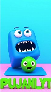 Loop Animation Monster Cartoon #3danimation #horrorshow #loops #funny #Shorts