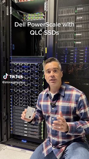 Dell has invested wisely in OneFS, supporting QLC SSDs in their F600 and F900 nodes. In a PowerScale F900, that means 737.28TB of raw flash capacity per node with 30.72TB SSDs. With the capacity and density equation solved, the next question is, can QLC-based systems keep up with heavy workloads? The answer is clearly yes. When comparing Dell PowerScale systems against each other, one with TLC SSDs and one with QLC, we never see a workload delta of more than five percent. This means in terms of 