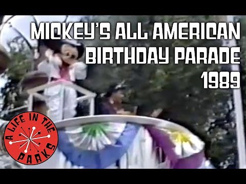 Mickey's All American Birthday Parade Walt Disney World 1989