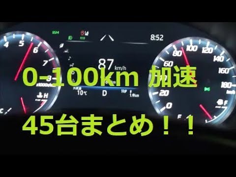 【完全オリジナル動画】 0-100km加速 45台まとめ（続きあり）