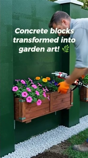 🧱 DIY CINDER BLOCK FENCE