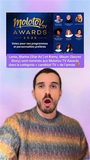 Lenie, Marine (Star Ac’) et Romy, Mayer (Secret Story) sont nommés aux Molotov TV Awards dans la catégorie « candidat TV » de l’année 🏆 #staracademy #onregardequoi | Jolidjotv
