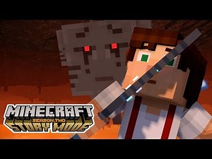 THREE-HEADED MEGA GHAST?! | Minecraft : Story Mode Season 2 | Episode 3 [4]