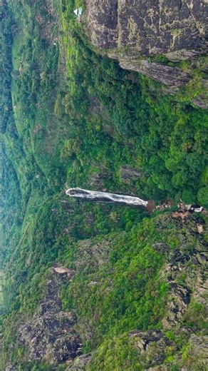 Hovering over the second-highest falls in the Nilgiris. 📍 Catherine Falls