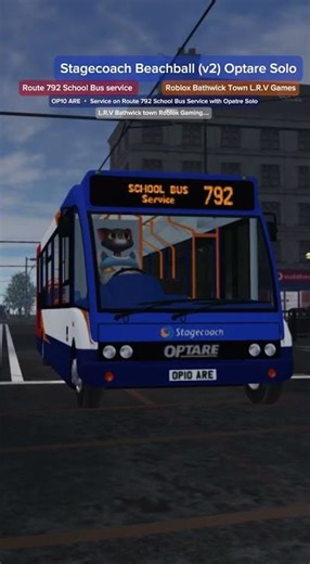 #bathwicktown Stagecoach Beachball (v2) Optare Solo with on School bus Service Roblox Bathwick town