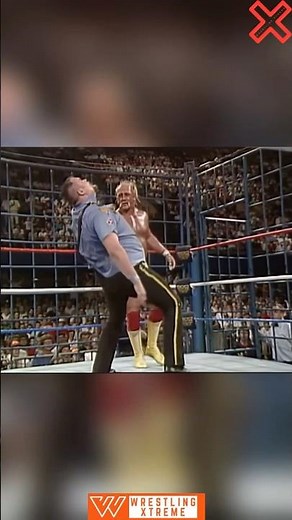Hulk Hogan vs Big Boss Man | WWE Steel Cage Match Classic 🔥 #wwe #shorts