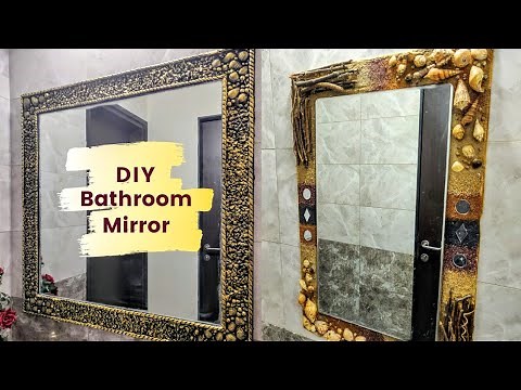 DIY Antique Finish Mirror Frame | DIY Home Decor Ideas Easy