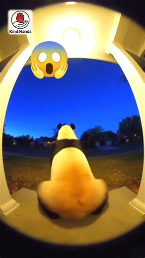 Funny Dancing Panda Caught on DoorCam | Panda Dancing on Music | Kind Hands Shorts
