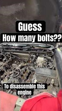 How many bolts did I removed to disassemble this Lexus GX460 engine #automobile #engine #headgasket